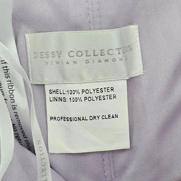 Dessy Collection Purple Floral Corset Strapless Chiffon Maxi Dress Size 4R NWOT - Picture 9 of 14